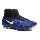 Nike Magista Obra 2 FG ACC 2017 Botas de Futbol Azul Oscuro Amarillo