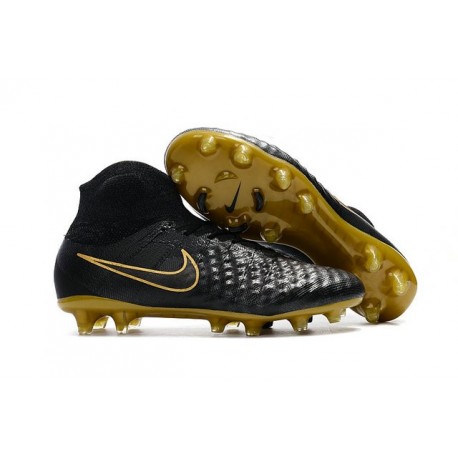 Nike Zapatillas de Futbol Nuevo Magista Obra II FG Negro Oro