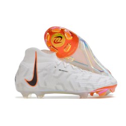 Bota de Futbol Nike Phantom Luna Elite FG Blanco Negro Total Naranja