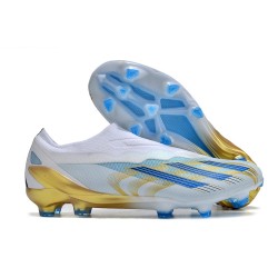 Adidas X Crazyfast.1 LL FG Blanco Azul Oro