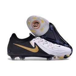 Nike Phantom Luna 2 Elite L FG Blanco Negro Mtlc Dorado Moneda