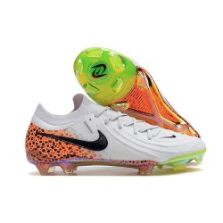 Nike Phantom Luna 2 Elite L FG Blanco Negro Naranja