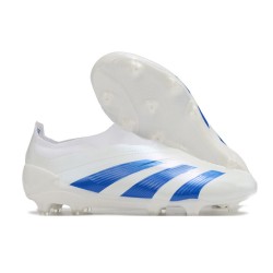 Botas adidas Predator Elite Sin Cordone FG Blanco Azul
