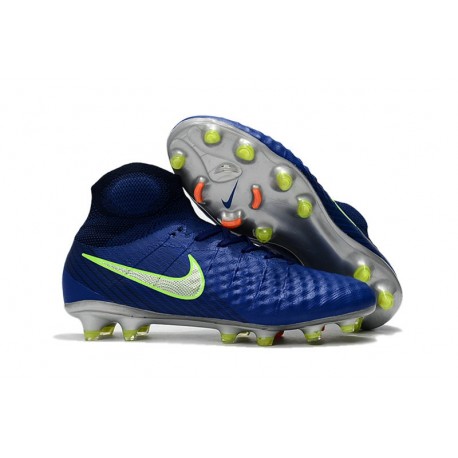 Nuevas 2017 Zapatos de Futbol Nike Magista Obra II FG - Cián