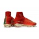 Botines Futbol Nike Mercurial Superfly V CR7 FG 2017 Rojo Oro