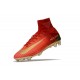 Botines Futbol Nike Mercurial Superfly V CR7 FG 2017 Rojo Oro