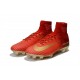 Botines Futbol Nike Mercurial Superfly V CR7 FG 2017 Rojo Oro