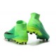 Nike Mercurial Superfly 5 FG Zapatos de Fútbol Verde Negro