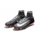 Nike Mercurial Superfly 5 FG Zapatos de Fútbol Negro Gris Blanco