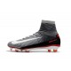 Nike Mercurial Superfly 5 FG Zapatos de Fútbol Negro Gris Blanco