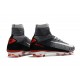 Nike Mercurial Superfly 5 FG Zapatos de Fútbol Negro Gris Blanco