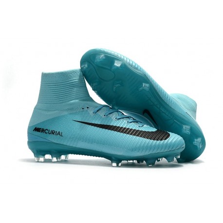 Nike Mercurial Superfly 5 FG Zapatos de Fútbol Azul Negro
