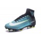Nike Mercurial Superfly 5 FG Zapatos de Fútbol Azul Negro Blanco