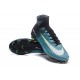 Nike Mercurial Superfly 5 FG Zapatos de Fútbol Azul Negro Blanco
