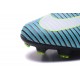 Nike Mercurial Superfly 5 FG Zapatos de Fútbol Azul Negro Blanco