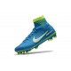 Neymar Nike Mercurial Superfly 5 FG Zapatos de Fútbol Azul Blanco