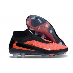 Botas De Fútbol Nike Phantom 6 Elite High FG Carmesí Vivo Negro