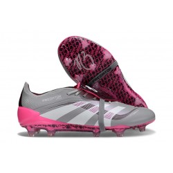 adidas Predator Elite Tongue FG Gris Blanco Rosa
