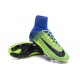 Bota Nuevas Nike Mercurial Superfly V ACC FG - Verde Azul Negro
