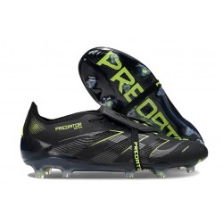 adidas Predator Elite Tongue FG Negro Carbón Limón Lúcido