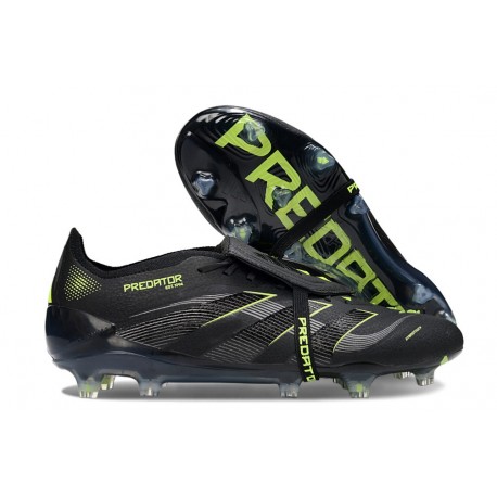 adidas Predator Elite Tongue FG Negro Carbón Limón Lúcido