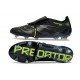 adidas Predator Elite Tongue FG Negro Carbón Limón Lúcido
