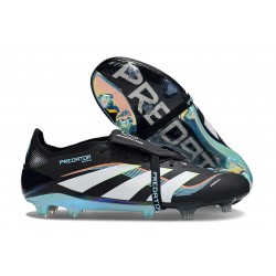 adidas Predator Elite Tongue FG Negro Blanco Azul