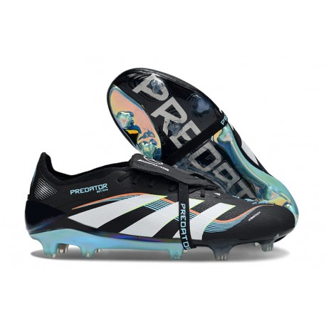 adidas Predator Elite Tongue FG Negro Blanco Azul