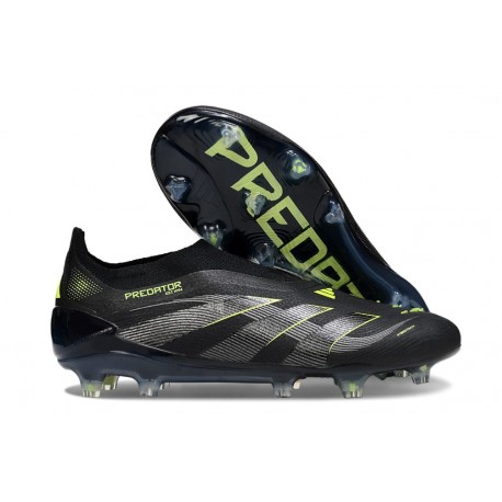 adidas Predator Elite Laceless FG Negro Amarillo