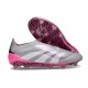 adidas Predator Elite Laceless FG Gris Blanco Rosa