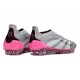 adidas Predator Elite Laceless FG Gris Blanco Rosa
