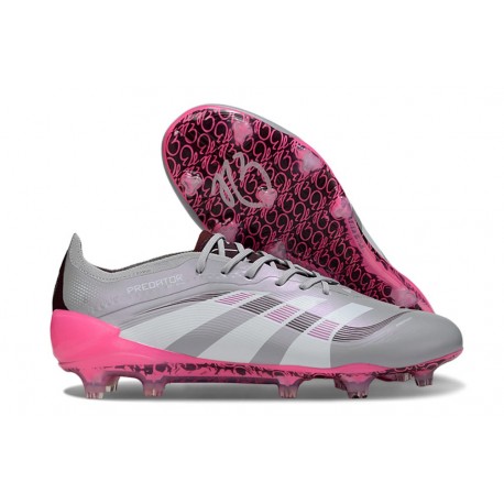 Botas adidas Predator Elite FG Gris Blanco Rosa