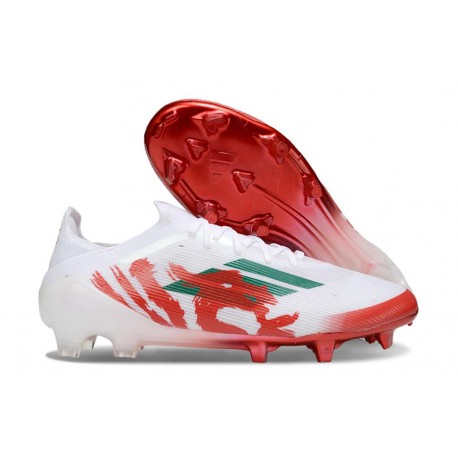 Zapatos adidas F50 Elite FG Blanco Rojo Verde
