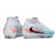 Botas De Fútbol Nike Phantom 6 Elite High FG Azul Blanco Negro