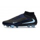 Botas De Fútbol Nike Phantom 6 Elite High FG Negro Azul