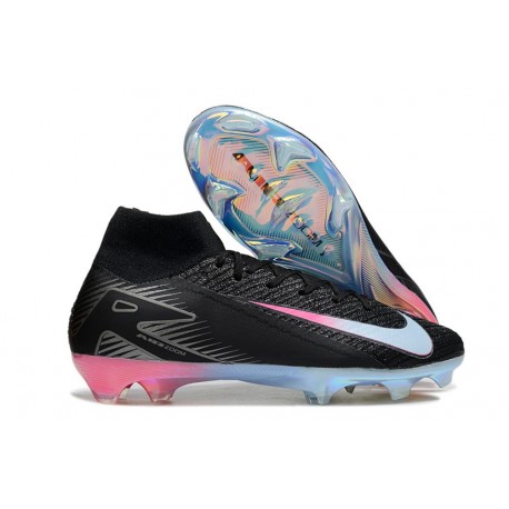 Botas de Futbol Nike Mercurial Superfly 10 Elite FG Negro Azul Rosa