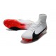 Nike Mercurial Superfly 5 FG Zapatos de Fútbol Blanco Negro Rojo