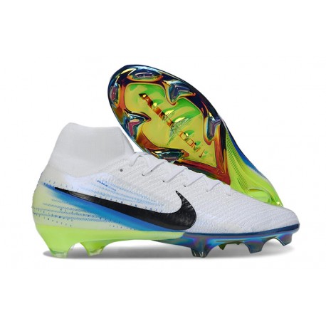 Botas de Futbol Nike Mercurial Superfly 10 Elite FG Blanco Negro Azul