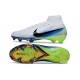 Botas de Futbol Nike Mercurial Superfly 10 Elite FG Blanco Negro Azul