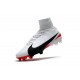 Nike Mercurial Superfly 5 FG Zapatos de Fútbol Blanco Negro Rojo