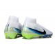 Botas de Futbol Nike Mercurial Superfly 10 Elite FG Blanco Negro Azul