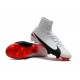 Nike Mercurial Superfly 5 FG Zapatos de Fútbol Blanco Negro Rojo