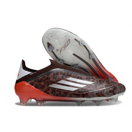 Botas adidas F50 Elite Sin Cordones FG Marrón Plateado