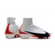 Nike Mercurial Superfly 5 FG Zapatos de Fútbol Blanco Negro Rojo