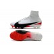Nike Mercurial Superfly 5 FG Zapatos de Fútbol Blanco Negro Rojo