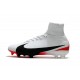 Nike Mercurial Superfly 5 FG Zapatos de Fútbol Blanco Negro Rojo