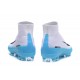 Nike Mercurial Superfly 5 FG Zapatos de Fútbol Blanco Negro Azul