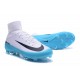 Nike Mercurial Superfly 5 FG Zapatos de Fútbol Blanco Negro Azul