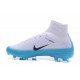 Nike Mercurial Superfly 5 FG Zapatos de Fútbol Blanco Negro Azul