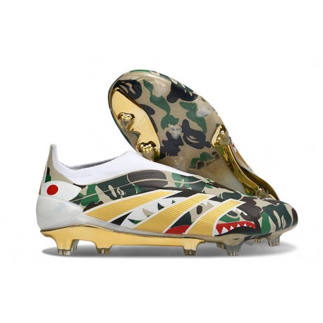 adidas Predator Elite Laceless FG Negro Verde Dorado